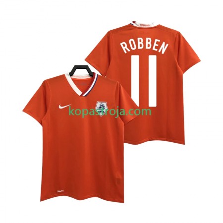Billiga Fotbollströjor Nederländerna ROBBEN 11 2008 Retro Hemma tröja Kortärmad